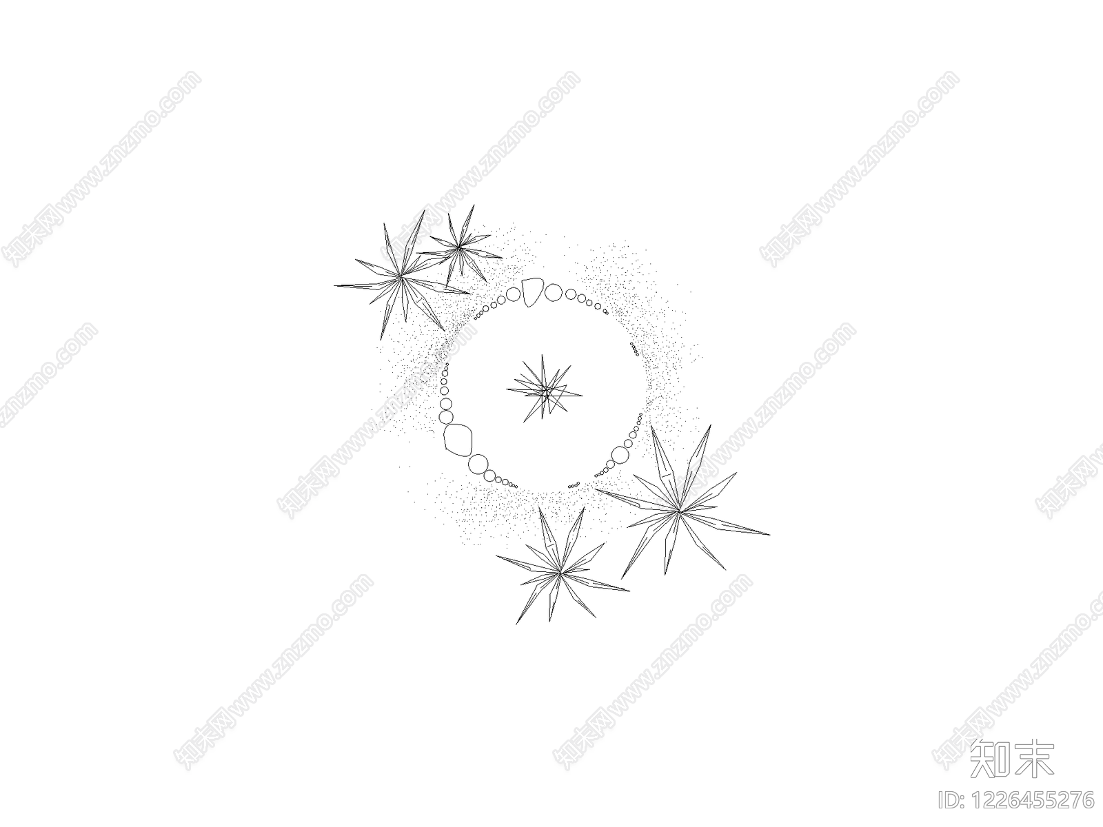 灌木种植CAD图纸