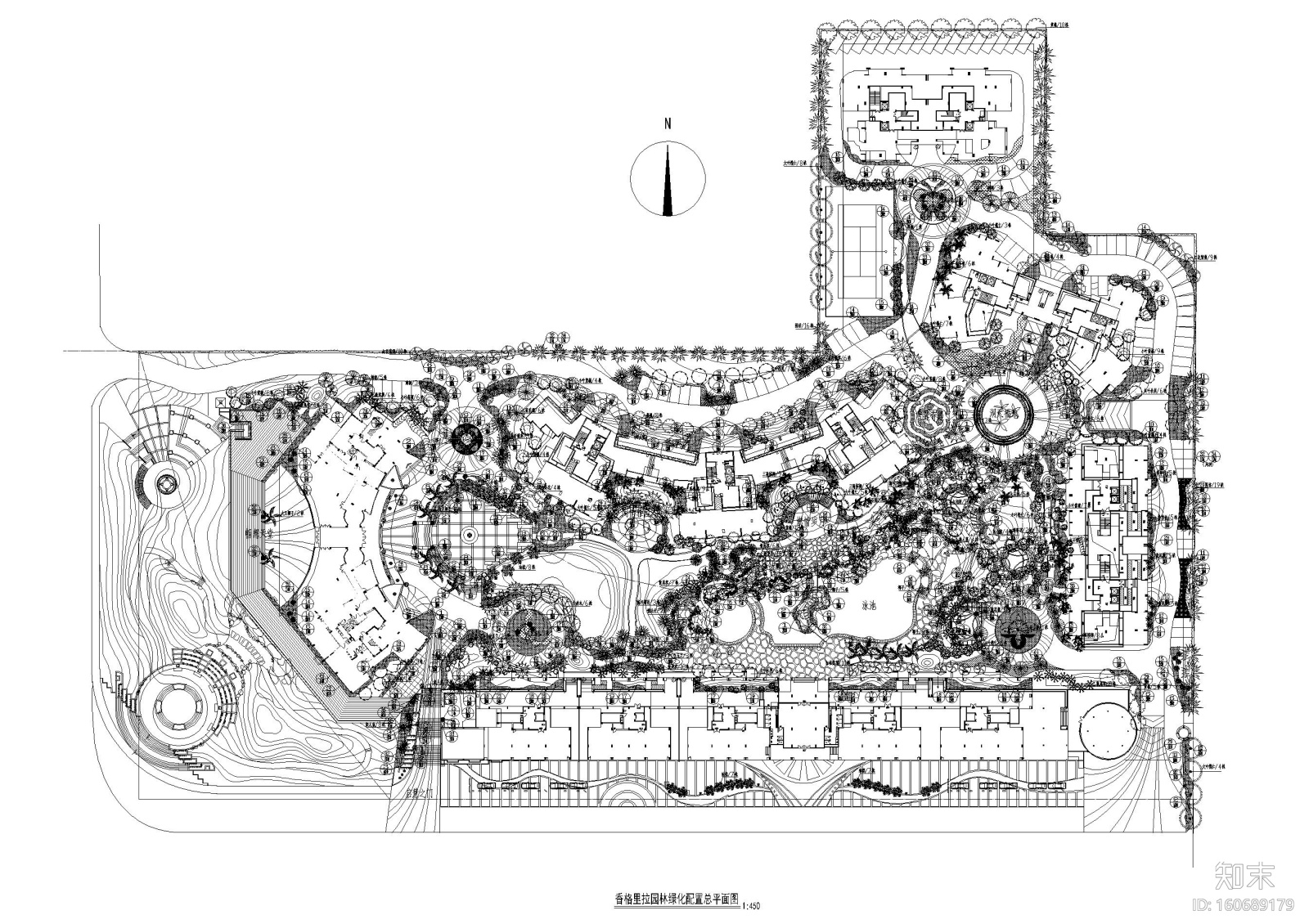 [广西]香格里拉园林环境景观工程施工图施工图下载【ID:160689179】