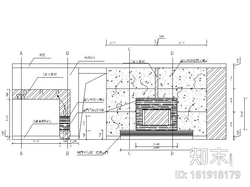 三居室设计方案cad施工图下载【ID:161918179】