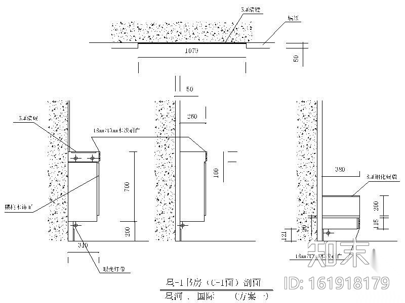 三居室设计方案cad施工图下载【ID:161918179】