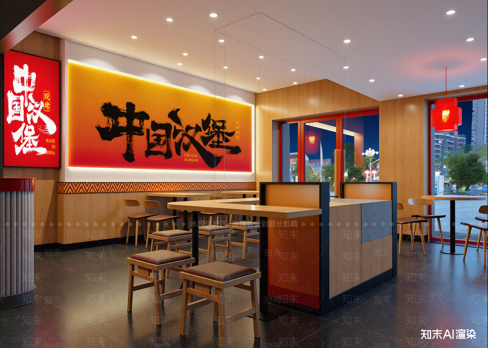 现代快餐店3D模型下载【ID:1215151468】