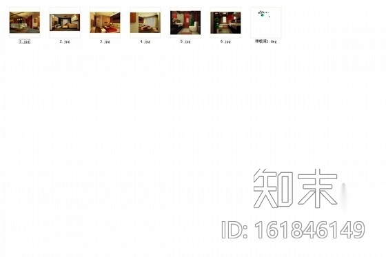 现代两居室室内装修施工图（含效果图）cad施工图下载【ID:161846149】