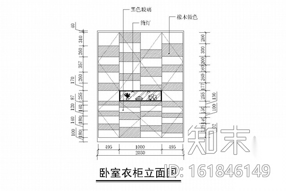 现代两居室室内装修施工图（含效果图）cad施工图下载【ID:161846149】