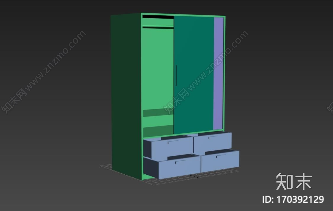 大衣柜CG模型下载【ID:170392129】