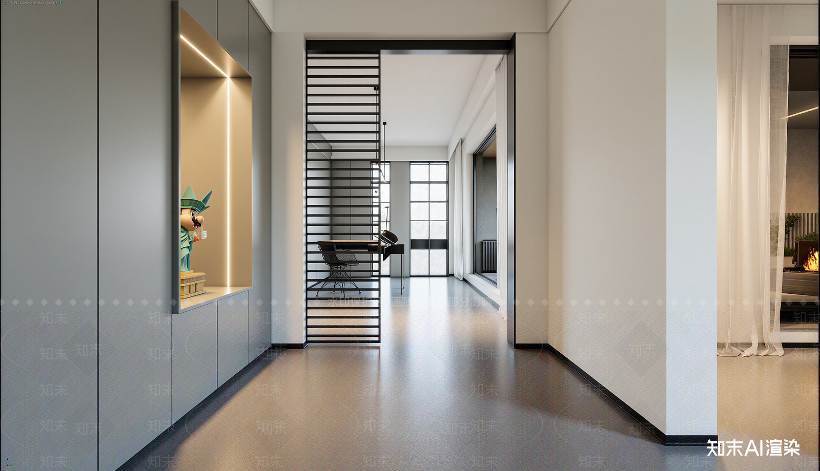 现代玄关3D模型下载【ID:1221676361】