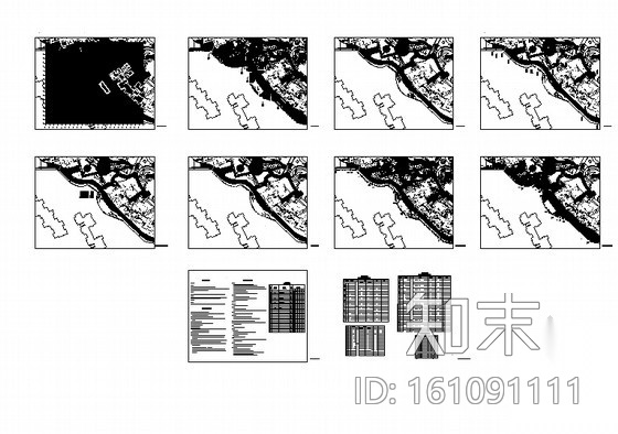 [长沙]住宅小区环境景观设计施工图cad施工图下载【ID:161091111】