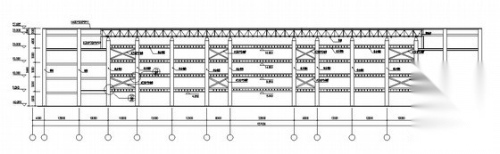 [河北省香河]某商业城外墙改造建筑施工图（明框玻璃幕墙...cad施工图下载【ID:166311120】