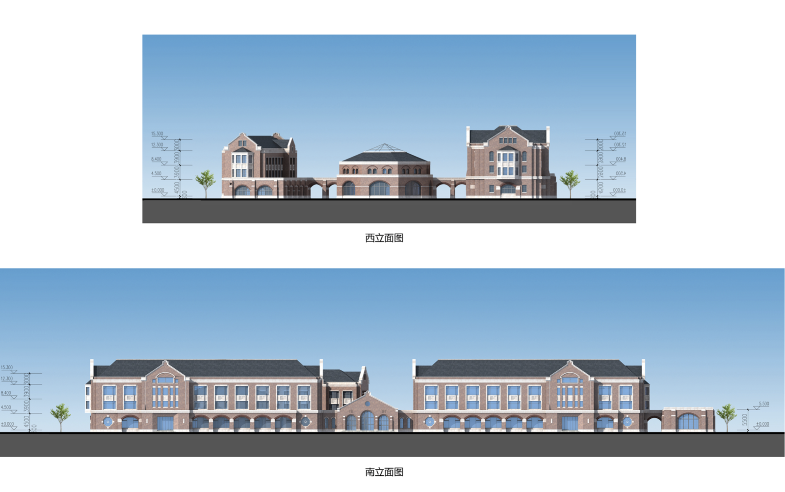 [江苏]欧式教师发展中心建筑设计文本（含文本效果图C...cad施工图下载【ID:151559148】