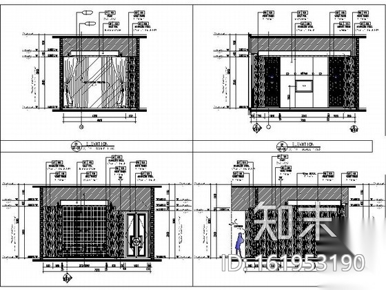 [福州]首家国际白金五星级酒店中餐厅施工图cad施工图下载【ID:161953190】