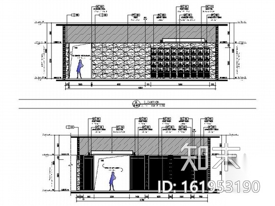 [福州]首家国际白金五星级酒店中餐厅施工图cad施工图下载【ID:161953190】