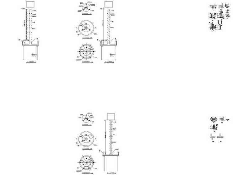 公园水塔CAD图纸cad施工图下载【ID:149596190】