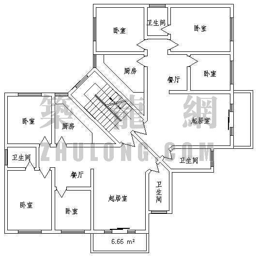 某花园小区住宅楼设计方案C型cad施工图下载【ID:149855143】