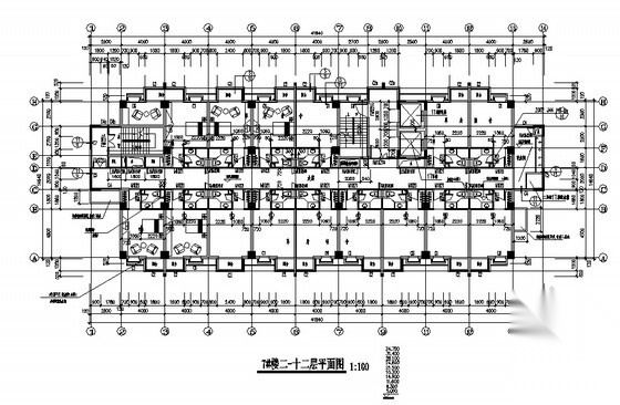 [义乌市北苑]某十二层宿舍楼建筑施工图cad施工图下载【ID:165747134】