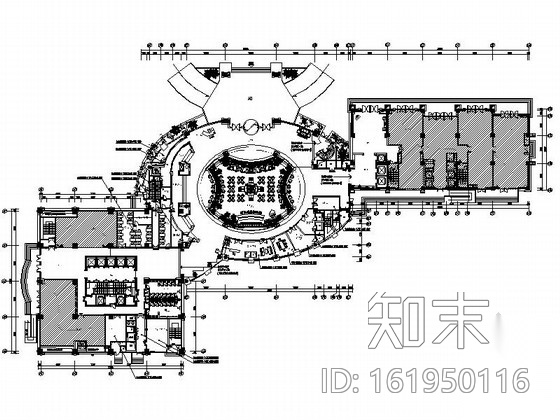 [江苏]某五星级酒店首层公共空间室内装修施工图（含效果...施工图下载【ID:161950116】