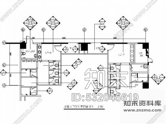 施工图豪华酒店屋顶花园卫生间施工图施工图下载【ID:532045619】