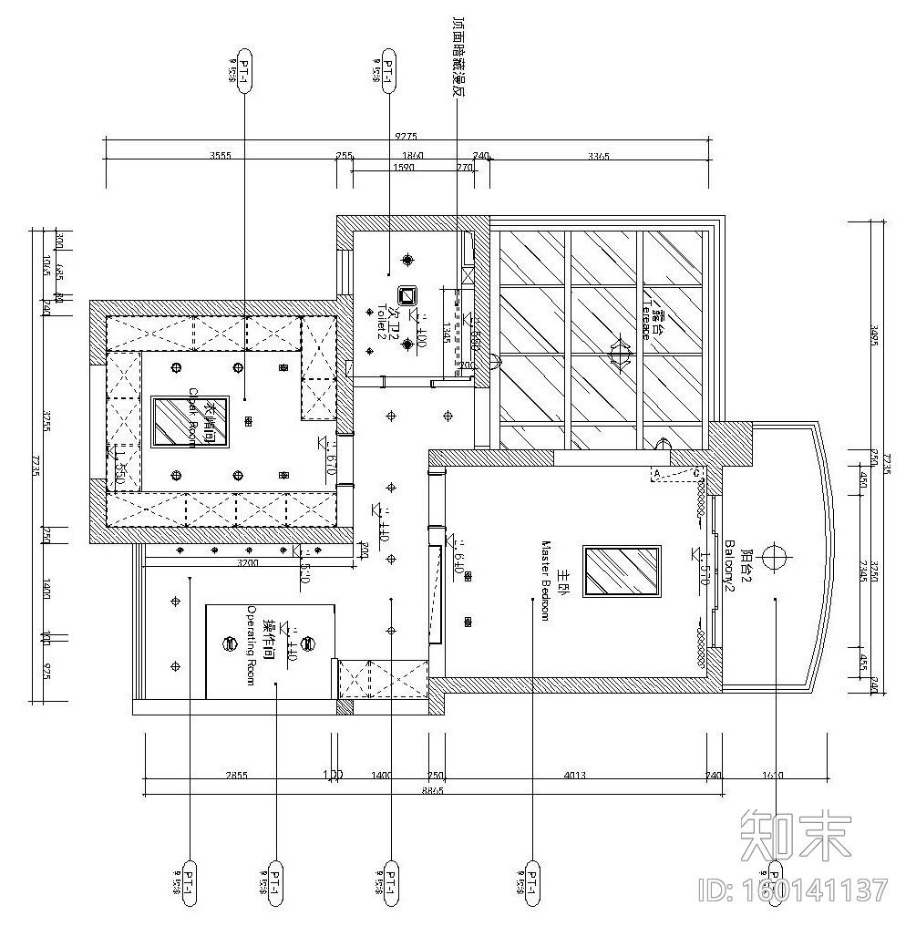 [苏州]现代简约风格MOHO复式公寓施工图设计（附效果图）施工图下载【ID:160141137】