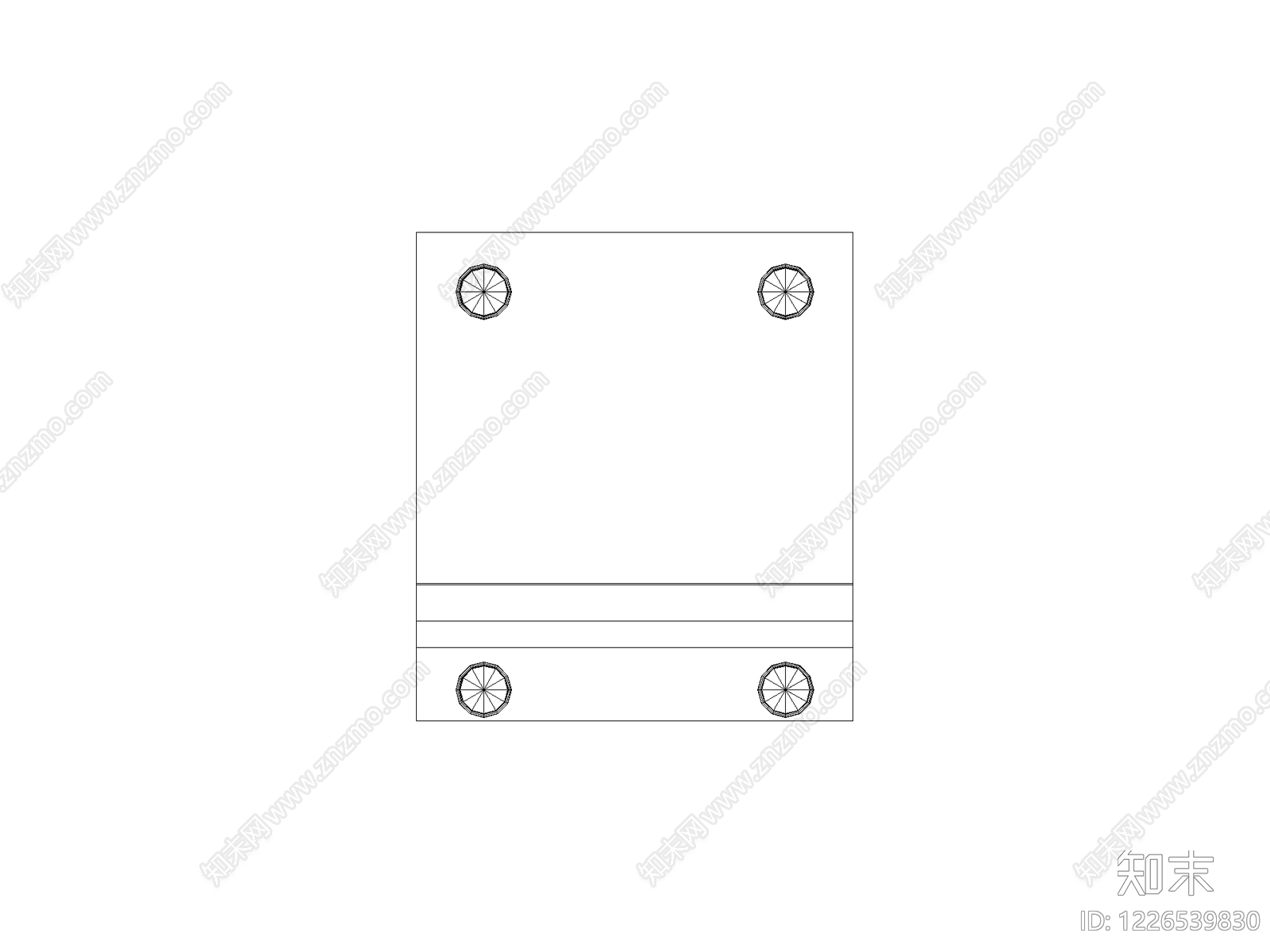 柜子cad施工图下载【ID:1226539830】