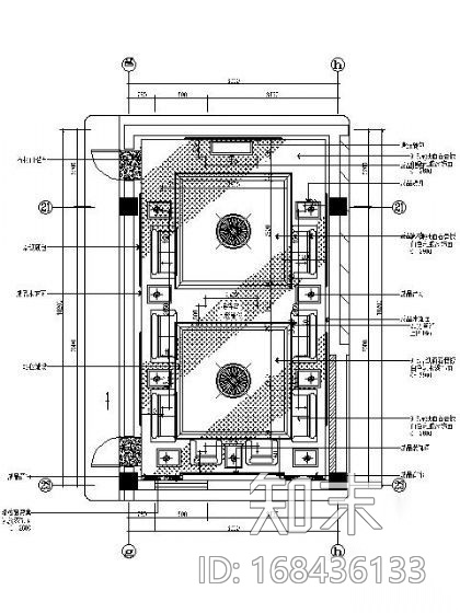 会议接待室平面图施工图下载【ID:168436133】