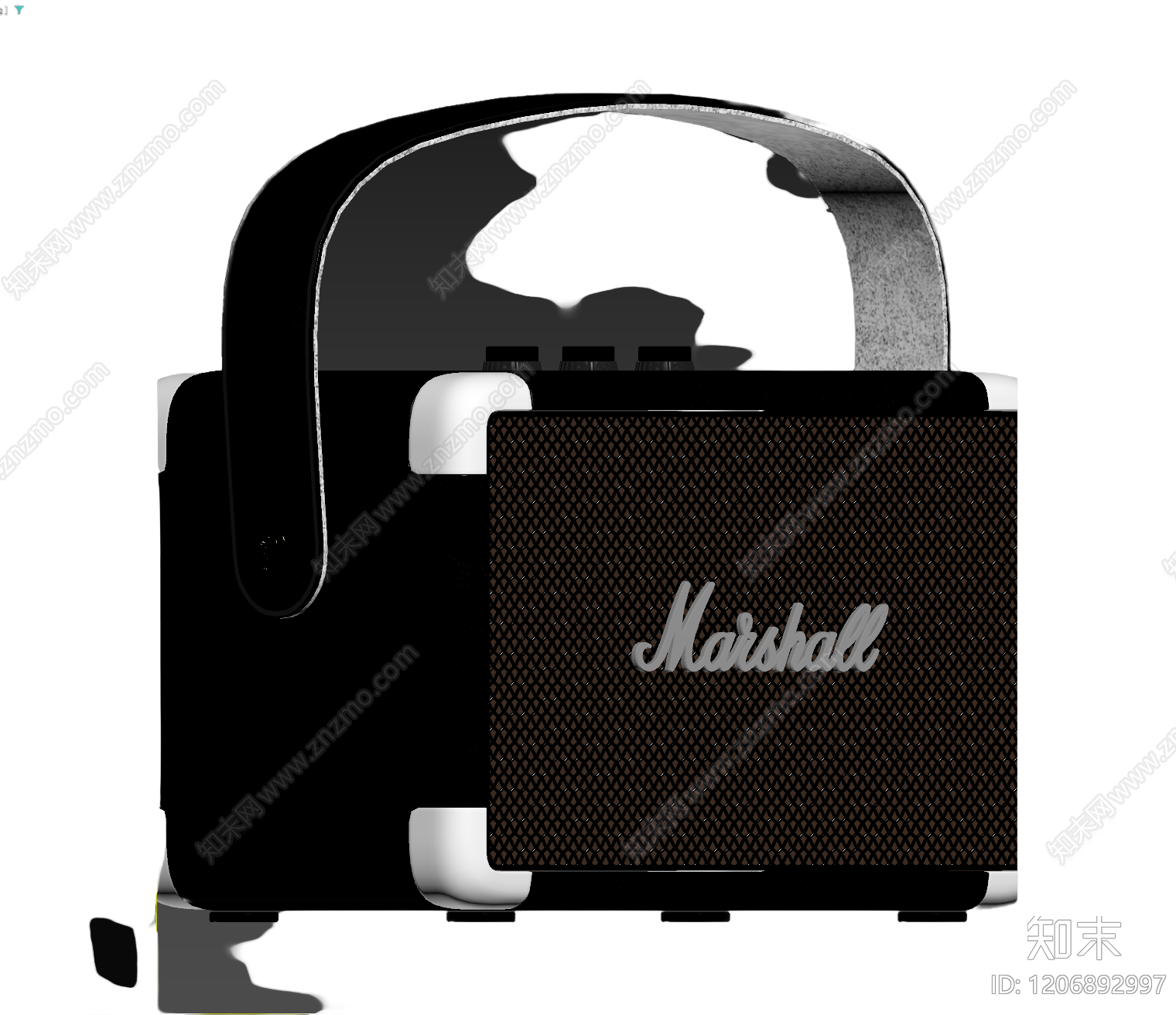 Marshall便携音箱3D模型下载【ID:1206892997】