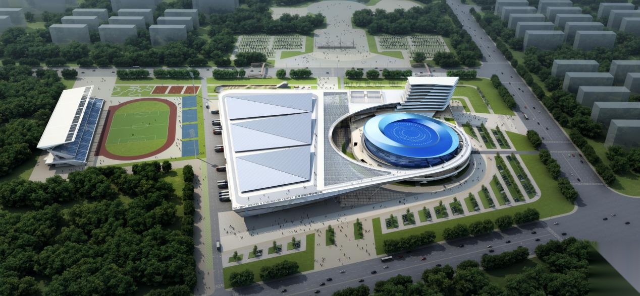 [天津]三层现代风格甲级体育馆建筑设计方案文本（含多...施工图下载【ID:164866151】