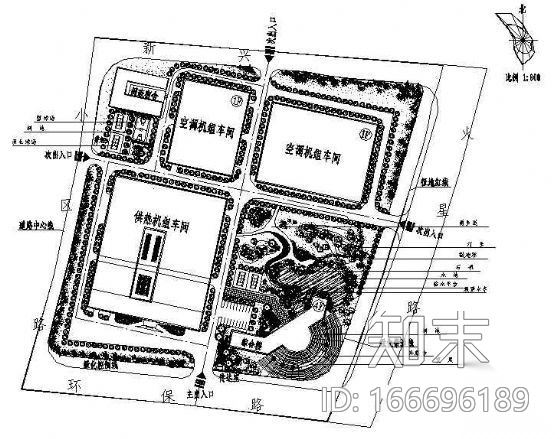 湖南某公司环境景观设计平面cad施工图下载【ID:166696189】