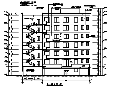 高层框架结构宾馆建筑全套施工图cad施工图下载【ID:151481115】