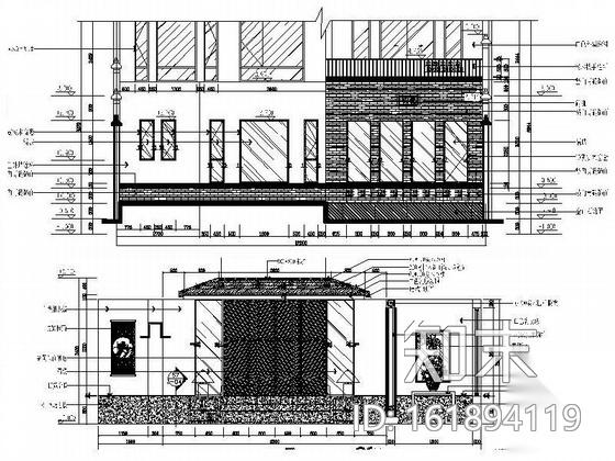 江南特色别墅空间精装修图cad施工图下载【ID:161894119】