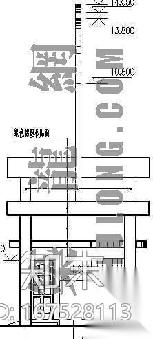 某药业公司大门建筑施工图cad施工图下载【ID:167528113】