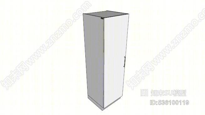带1扇门的高储物柜–多门样式–动态厨房柜–参数尺寸–MebelSU模型下载【ID:536100119】