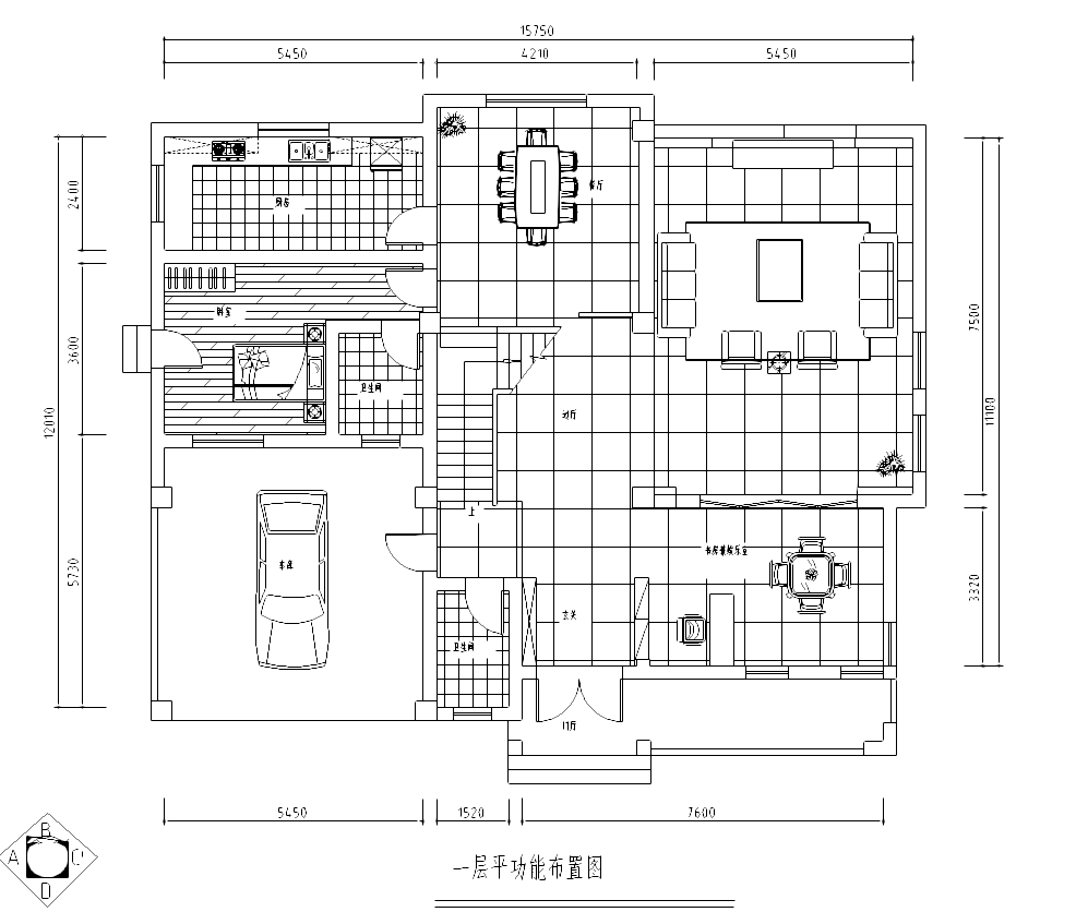 [上海]某中式三层别墅施工图及效果图cad施工图下载【ID:161772113】