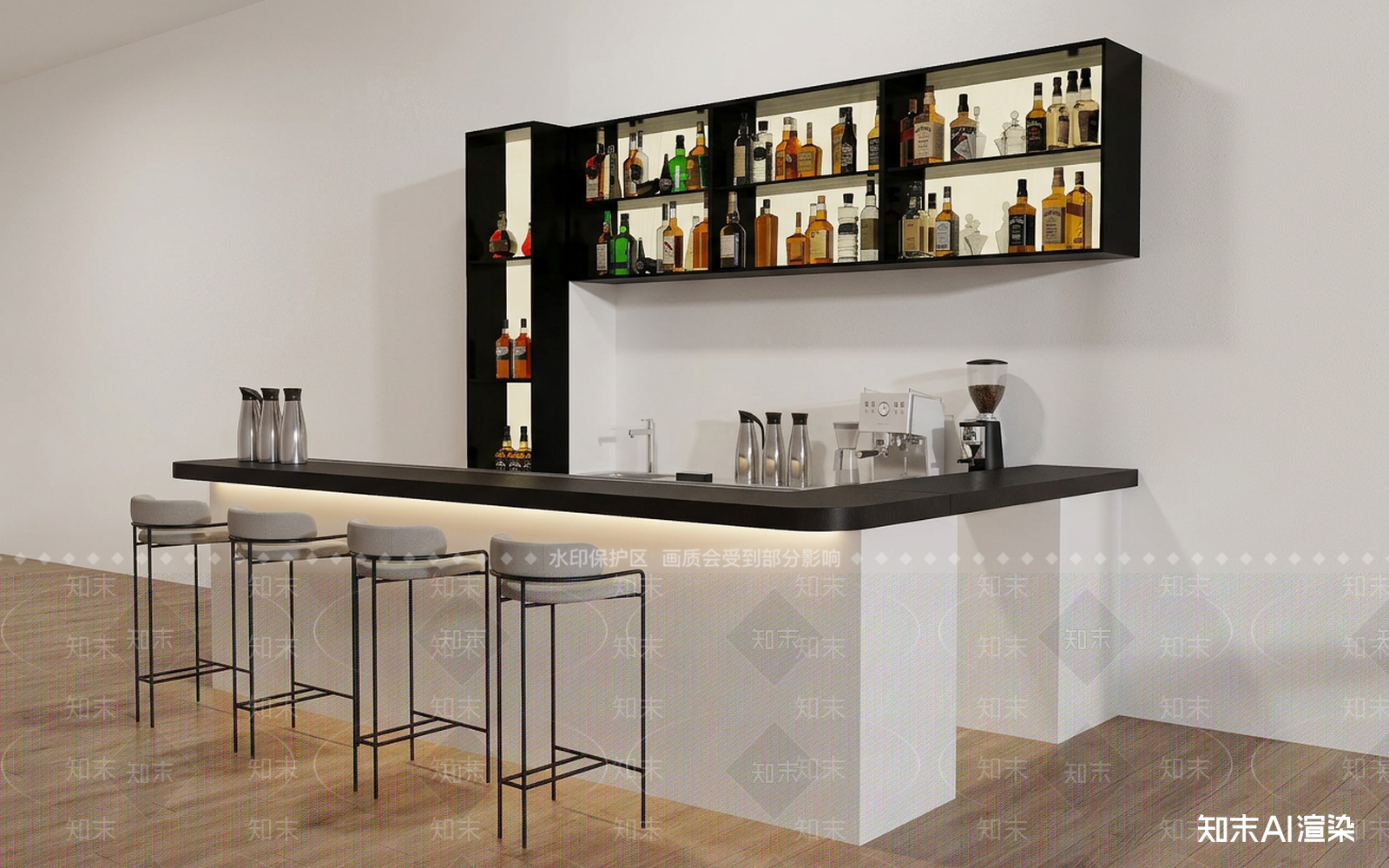 吧台酒馆3D模型下载【ID:1227463591】