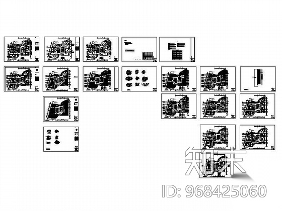 [杭州]某药业公司22层办公空间装修图cad施工图下载【ID:968425060】