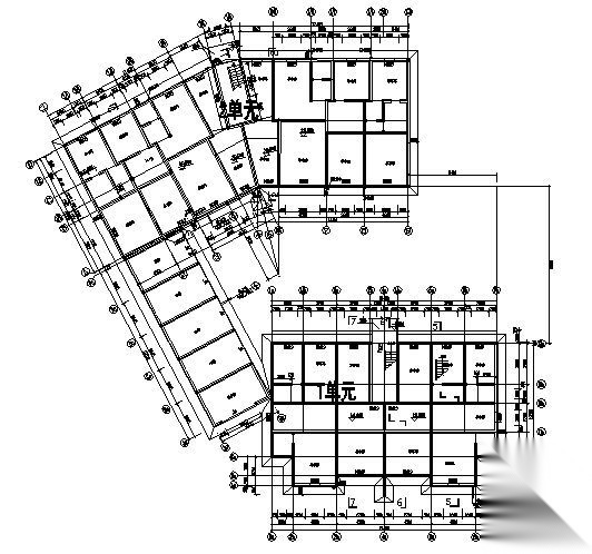 某七层住宅楼建筑施工图cad施工图下载【ID:149851138】