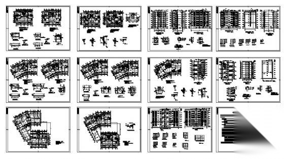 某七层住宅楼建筑施工图cad施工图下载【ID:149851138】
