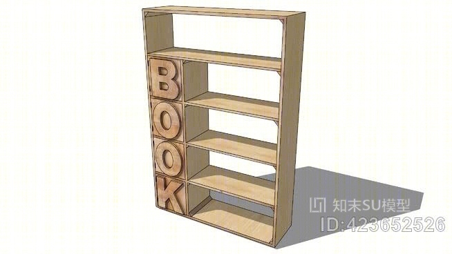 书架上的字母，房屋的世界。参考文献：146295价格：749,90欧元SU模型下载【ID:423652526】