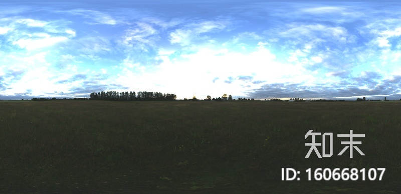 户外草地HDR全景贴图贴图下载【ID:160668107】