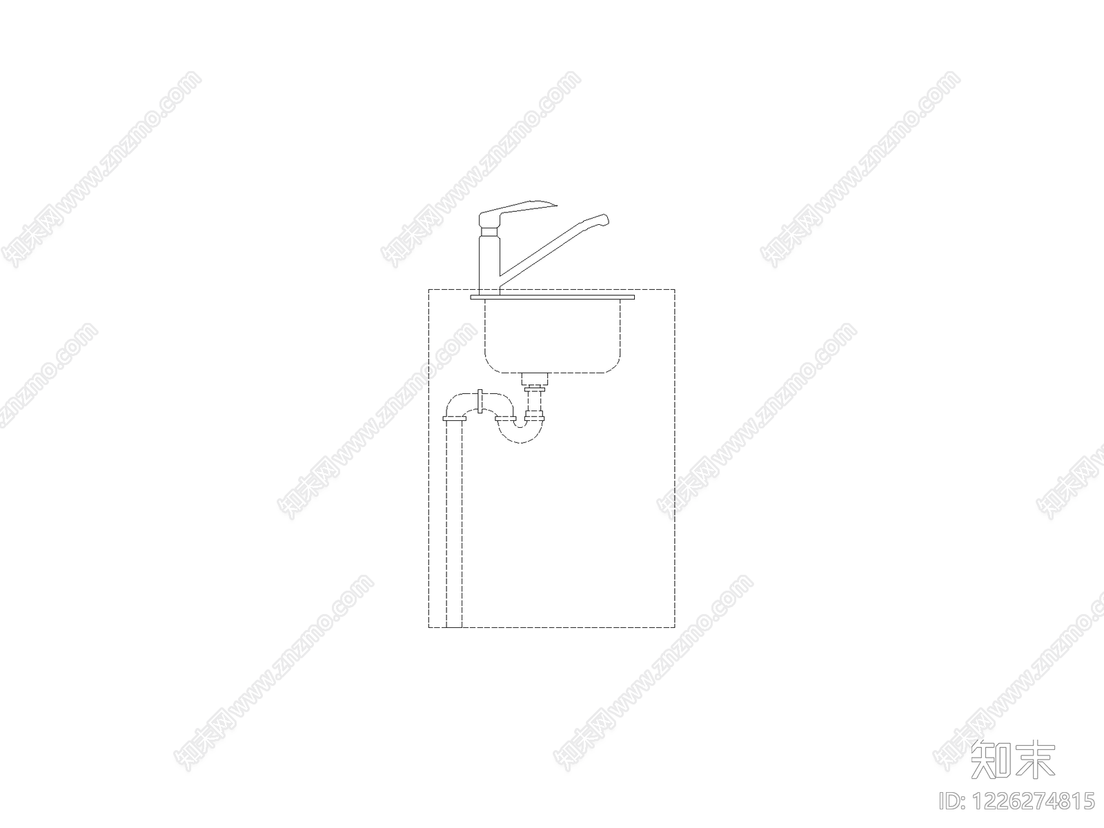 现代厨房设施CAD图纸
