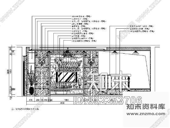 图块/节点欧式电视背景墙施工图下载【ID:832253706】