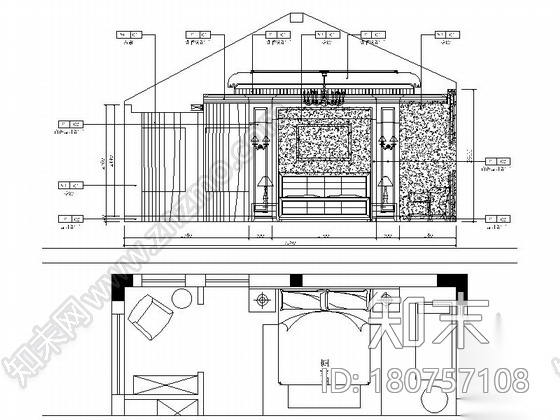 [江苏]某三层现代欧式风格样板间室内装修施工图（含效果...cad施工图下载【ID:180757108】