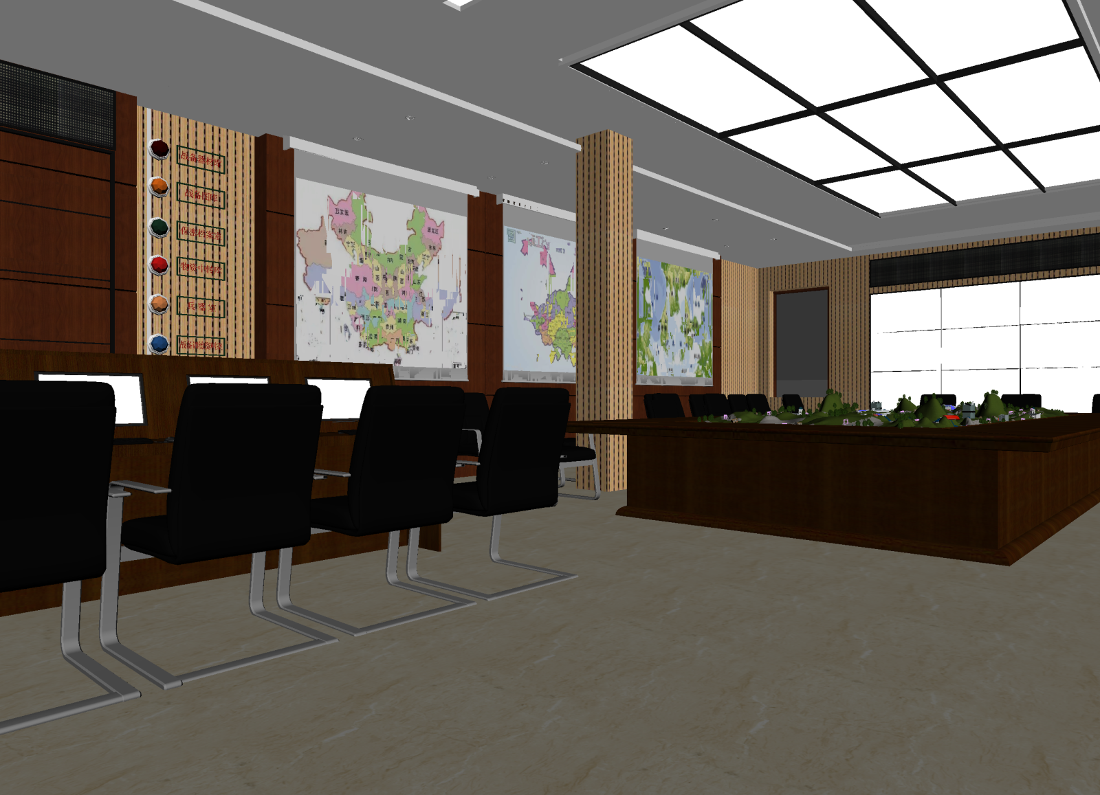 现代指挥中心3D模型下载【ID:1215117219】