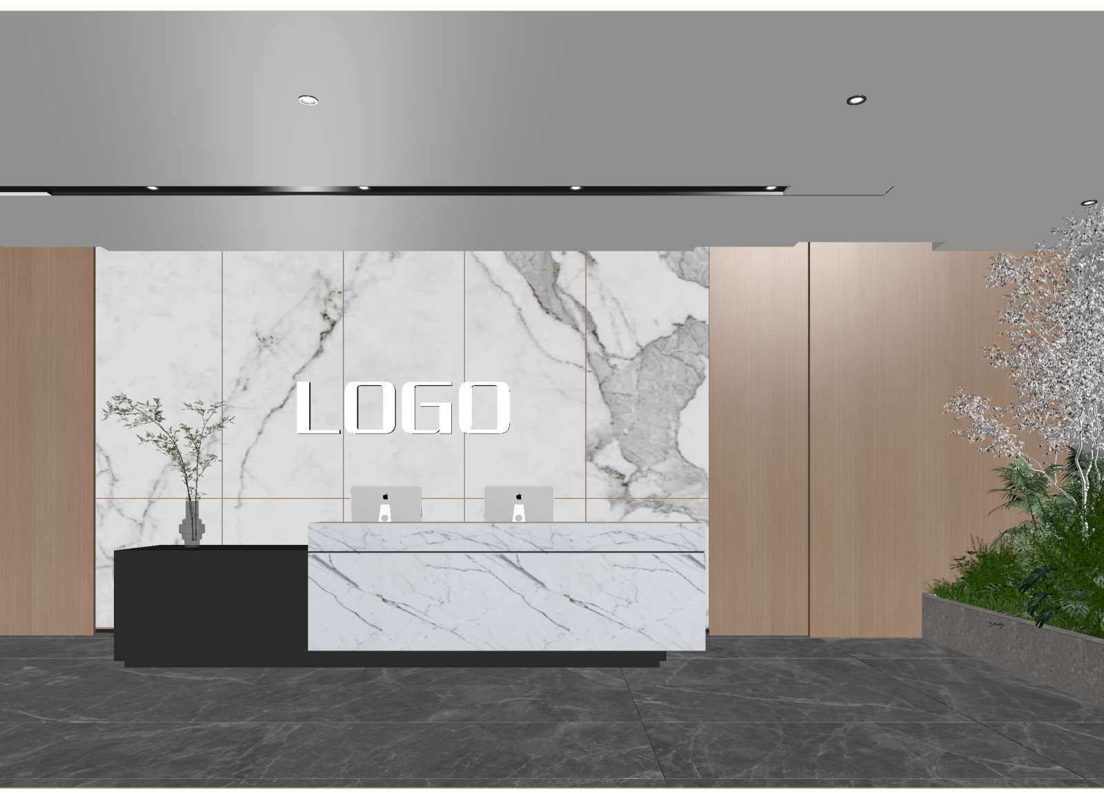 现代售楼处3D模型下载【ID:1214340070】