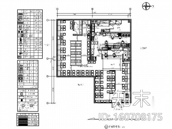 某连锁快餐店装修图cad施工图下载【ID:160708175】