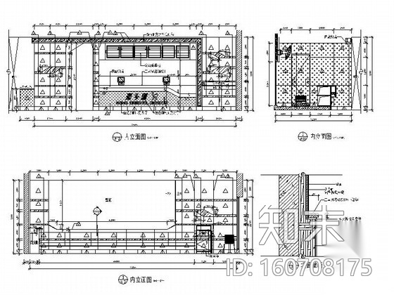 某连锁快餐店装修图cad施工图下载【ID:160708175】