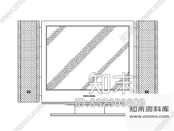 图块/节点常用家电图块集cad施工图下载【ID:832309809】