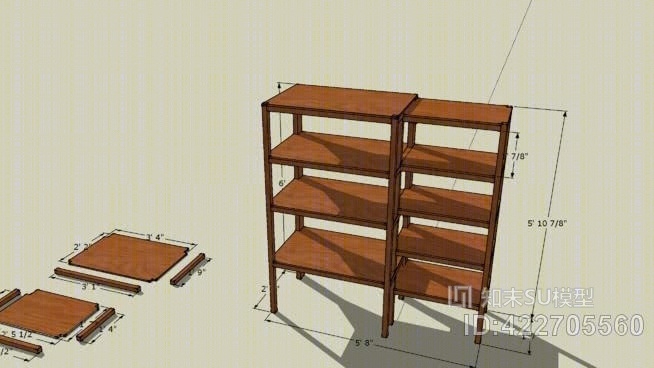 储存架SU模型下载【ID:422705560】