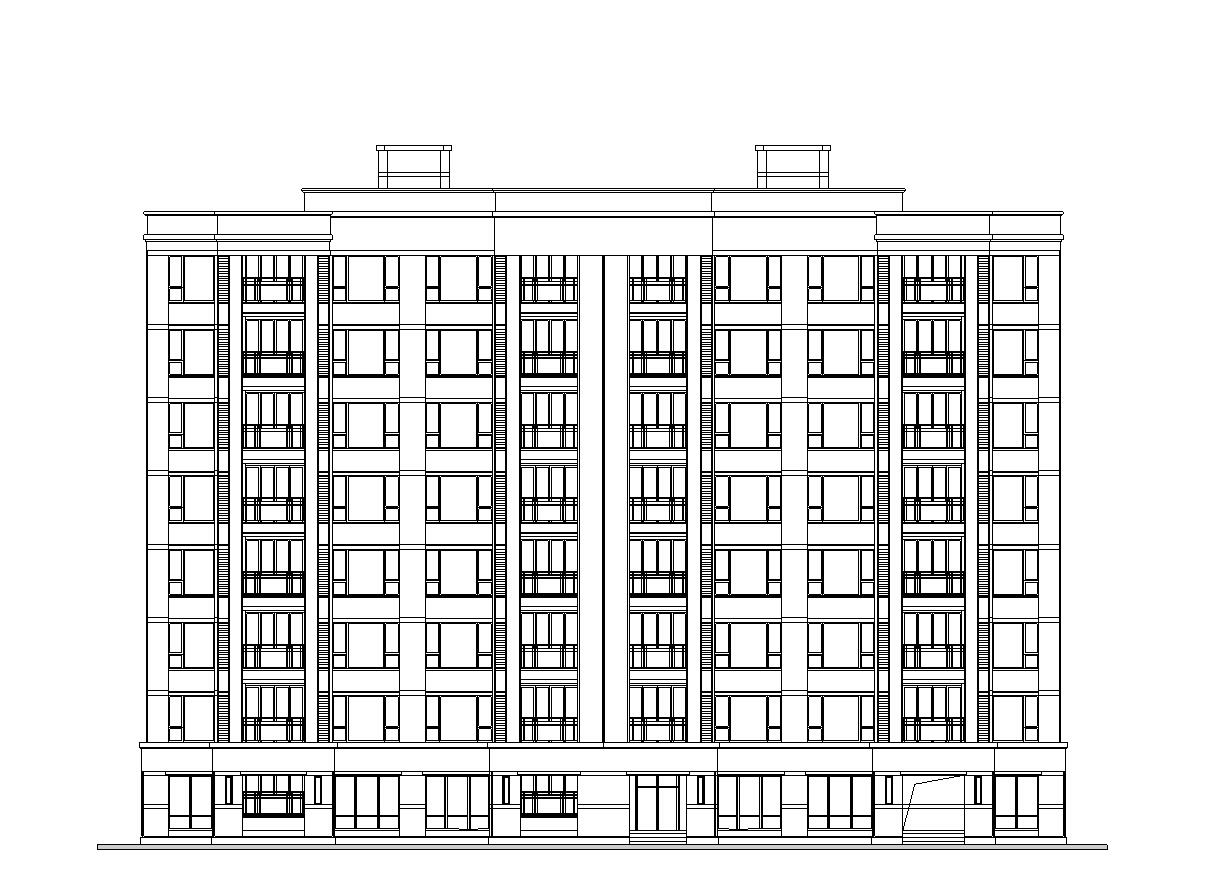 [上海]浦江镇中心商品住宅建筑施工图设计（CAD）cad施工图下载【ID:167948190】