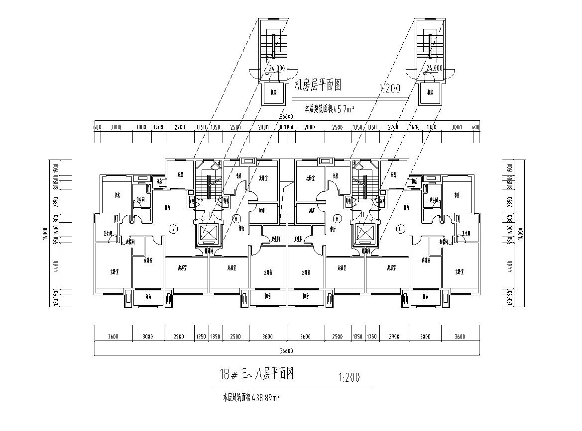 [上海]浦江镇中心商品住宅建筑施工图设计（CAD）cad施工图下载【ID:167948190】