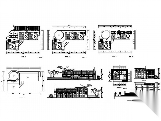 三层小区配套幼儿园方案cad施工图下载【ID:166066179】