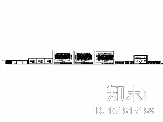 某公寓式办公楼室内装修图cad施工图下载【ID:161815189】