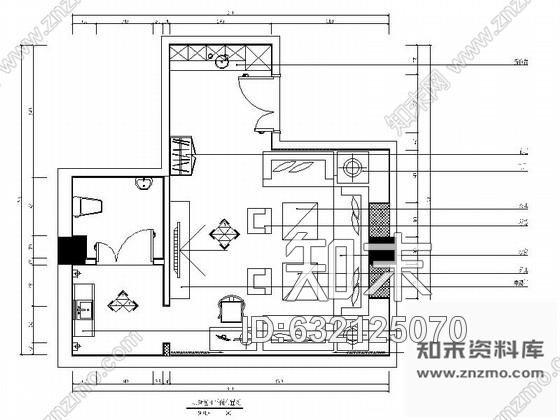 施工图北京时尚欧式会所KTV包间装修图cad施工图下载【ID:632125070】